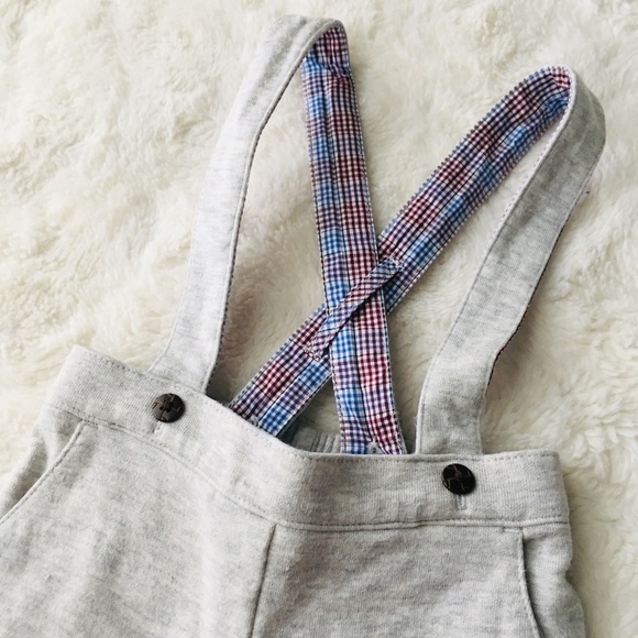 Janie and Jack suspenders button down outfit 3-6 M - Picture 5 of 7